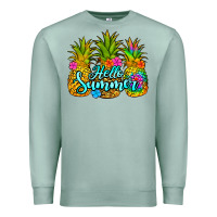 Seafoam hello summer pineapple Premium Sweatshirt - Jasminsmagicworld