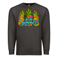 Smoke hello summer pineapple Premium Sweatshirt - Jasminsmagicworld