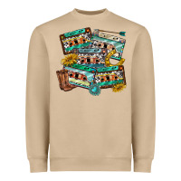 Mushroom 90s country casette tapes Heavyweight Sweatshirt - texasbilliewilder