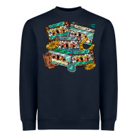Navy 90s country casette tapes Heavyweight Sweatshirt - texasbilliewilder