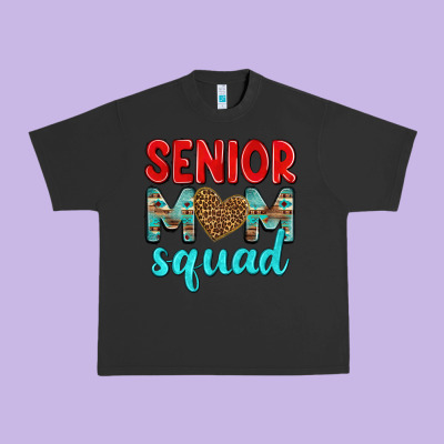 Senior Mom Squad Urban Heavy Tee Designed By Texasbilliewilder