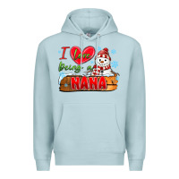 Blue Mist i love being a nana Premium Hoodie - MaliasSmallBusiness