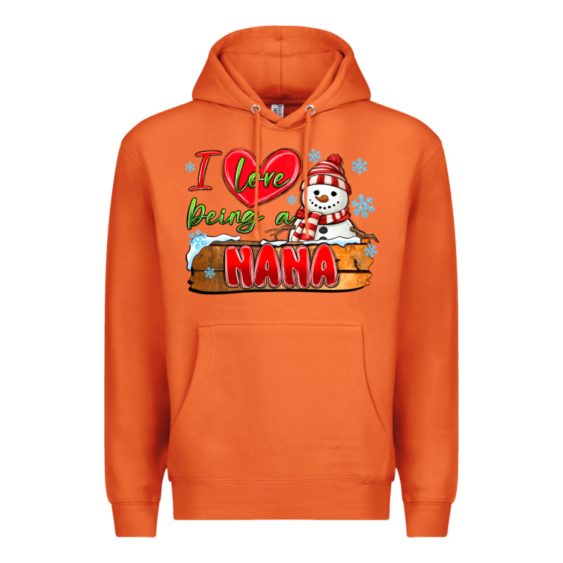 I Love Being A Nana Premium Hoodie by MaliasSmallBusiness | Teevron