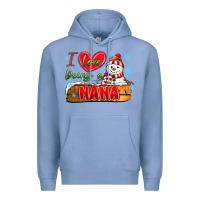 Colony Blue i love being a nana Premium Hoodie - MaliasSmallBusiness