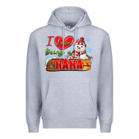 Heather Grey i love being a nana Premium Hoodie - MaliasSmallBusiness