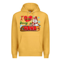Mustard i love being a nana Premium Hoodie - MaliasSmallBusiness