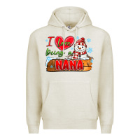 Oatmeal Heather i love being a nana Premium Hoodie - MaliasSmallBusiness