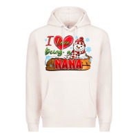 Pale Pink i love being a nana Premium Hoodie - MaliasSmallBusiness
