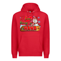 Red i love being a nana Premium Hoodie - MaliasSmallBusiness