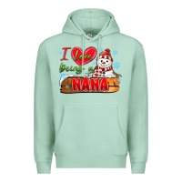 Seafoam i love being a nana Premium Hoodie - MaliasSmallBusiness