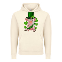 Vintage Artic st. patricks day lucky baby pig Vintage Hoodie - RanaPortraitStore