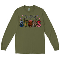 Army Green oh my stars Long Sleeve Tee - CowhideDigitalArt