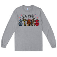 Heather Grey oh my stars Long Sleeve Tee - CowhideDigitalArt