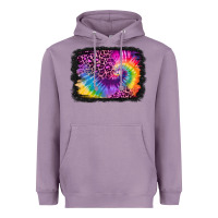 Lavender tie dye leopard glitter background Heavyweight Hoodie - Jasminsmagicworld