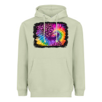 Matcha tie dye leopard glitter background Heavyweight Hoodie - Jasminsmagicworld
