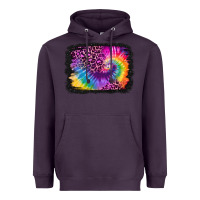 Plum tie dye leopard glitter background Heavyweight Hoodie - Jasminsmagicworld