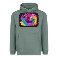 Sage tie dye leopard glitter background Heavyweight Hoodie - Jasminsmagicworld