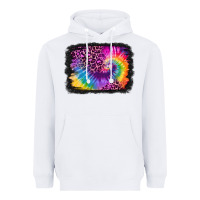 White tie dye leopard glitter background Heavyweight Hoodie - Jasminsmagicworld