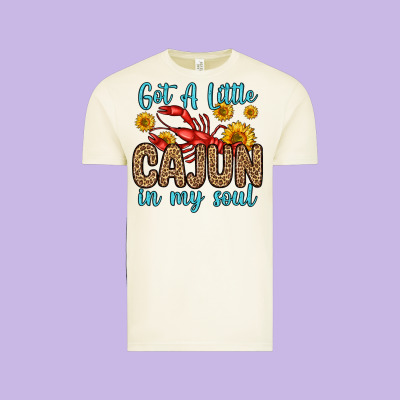 Got A Little Cajun In My Soul Vintage Tee Designed By Zillion Design Studio