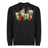 Black german shepherd black and grey cat coffee cups Heavyweight Sweatshirt - Zillion Design Studio