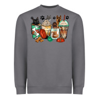 Storm german shepherd black and grey cat coffee cups Heavyweight Sweatshirt - Zillion Design Studio