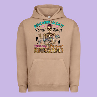 Some Days I Rock It Some Days It Rocks Me Either W Urban Hoodie Designed By Artiststas