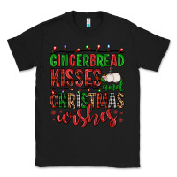 Black gingerbread kisses and christmas wishes Classic Tee - FaDigitalArtStudio