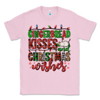 Bubblegum Pink gingerbread kisses and christmas wishes Classic Tee - FaDigitalArtStudio