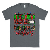 Charcoal Heather gingerbread kisses and christmas wishes Classic Tee - FaDigitalArtStudio