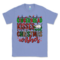 Colony Blue gingerbread kisses and christmas wishes Classic Tee - FaDigitalArtStudio