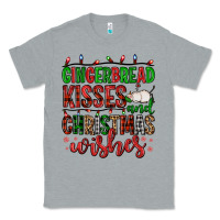 Heather Grey gingerbread kisses and christmas wishes Classic Tee - FaDigitalArtStudio