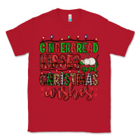 Red gingerbread kisses and christmas wishes Classic Tee - FaDigitalArtStudio