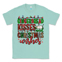Seafoam gingerbread kisses and christmas wishes Classic Tee - FaDigitalArtStudio