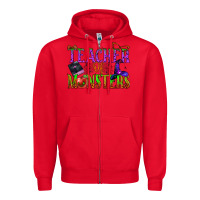 Red teacher of monsters Zipper Hoodie - BundleAndBundleShop