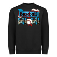 Black baseball mimi with leopard Heavyweight Sweatshirt - Zillion Design Studio