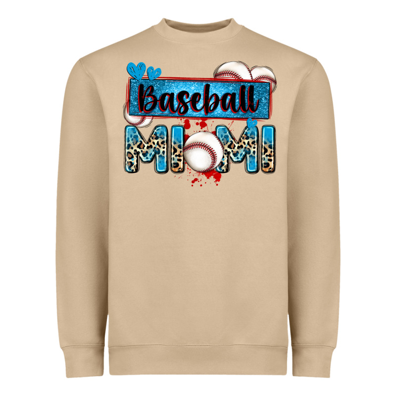 Baseball Mimi With Leopard Heavyweight Sweatshirt by Zillion Design Studio | Teevron