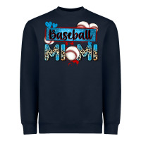 Navy baseball mimi with leopard Heavyweight Sweatshirt - Zillion Design Studio
