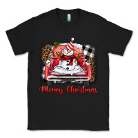 Black merry christmas truck snowman Classic Tee - BarkalooDesign