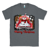 Charcoal Heather merry christmas truck snowman Classic Tee - BarkalooDesign