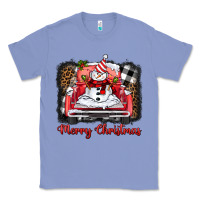 Colony Blue merry christmas truck snowman Classic Tee - BarkalooDesign