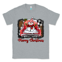 Heather Grey merry christmas truck snowman Classic Tee - BarkalooDesign