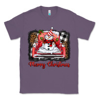 Lavender merry christmas truck snowman Classic Tee - BarkalooDesign