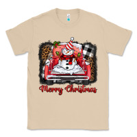 Mushroom merry christmas truck snowman Classic Tee - BarkalooDesign