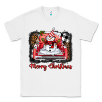 White merry christmas truck snowman Classic Tee - BarkalooDesign