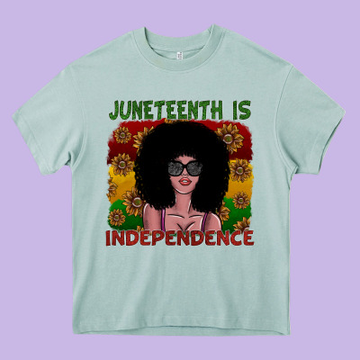 Juneteenth Is Independence Heavy Core Tee Designed By Sublimationcraftshop