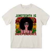 Cream juneteenth is independence Heavy Core Tee - SublimationCraftShop