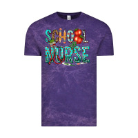 Cloud Purple school nurse Vintage Tee - texasbilliewilder