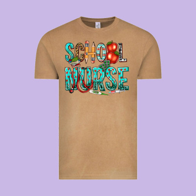 School Nurse Vintage Tee Designed By Texasbilliewilder