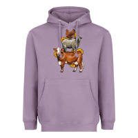 Lavender farm animals stack Heavyweight Hoodie - LillyAllenDesigns