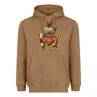 Toasted Coconut farm animals stack Heavyweight Hoodie - LillyAllenDesigns